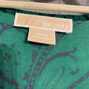 Beautiful green and navy blue dress